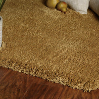 7'6" X 9'6" Polyester Gold Area Rug