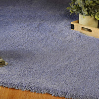 7'6" X 9'6" Polyester Purple Area Rug