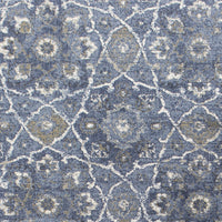 7'7" x 10'10" Polypropelene Denim Area Rug