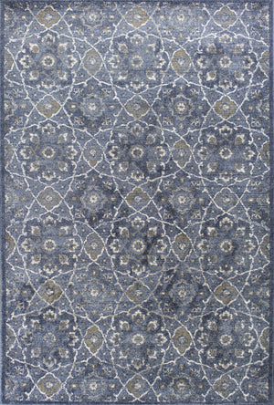 7'7" x 10'10" Polypropelene Denim Area Rug