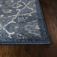 7'7" x 10'10" Polypropelene Denim Area Rug