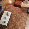 7'7" x 10'10" Polypropelene Rust Area Rug