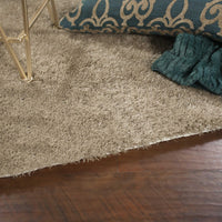 7'6" x 9'6" UV-treated Polyester Sand Area Rug