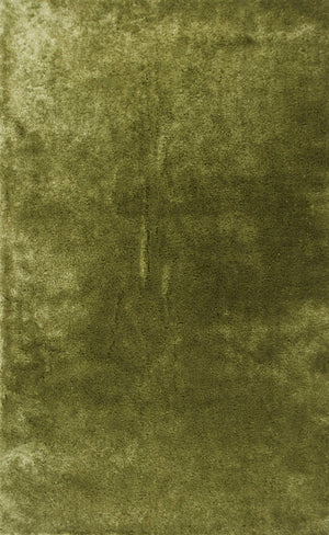 7'6" x 9'6" UV-treated Polyester Green Area Rug