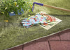 7'6" x 9'6" UV-treated Polyester Green Area Rug