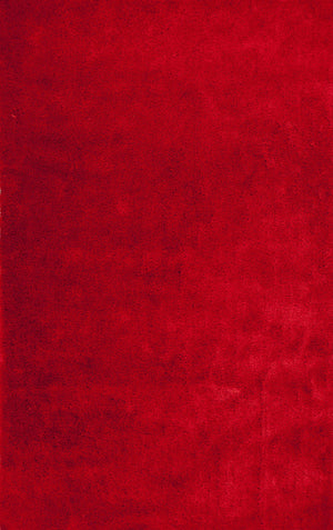 7'6" x 9'6" UV-treated Polyester Red Area Rug