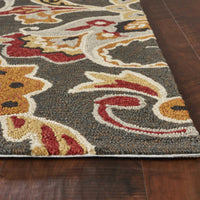 7'6" x 9'6" UV-treated Polypropylene Taupe Area Rug