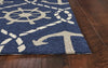 7'6" x 9'6" UV-treated Polypropelene Navy Area Rug