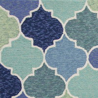 7'6" x 9'6" UV-treated Polypropelene Blue Area Rug