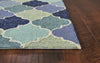 7'6" x 9'6" UV-treated Polypropelene Blue Area Rug