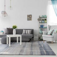 7 x 10 Polypropylene Blue Area Rug