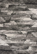 7'10"X 10'10" Polypropelene Grey Area Rug