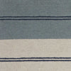 8' X 10' Wool Ivory-Blue Area Rug