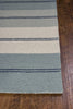 8' X 10' Wool Ivory-Blue Area Rug