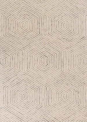 8' x 10' Wool Ivory Area Rug