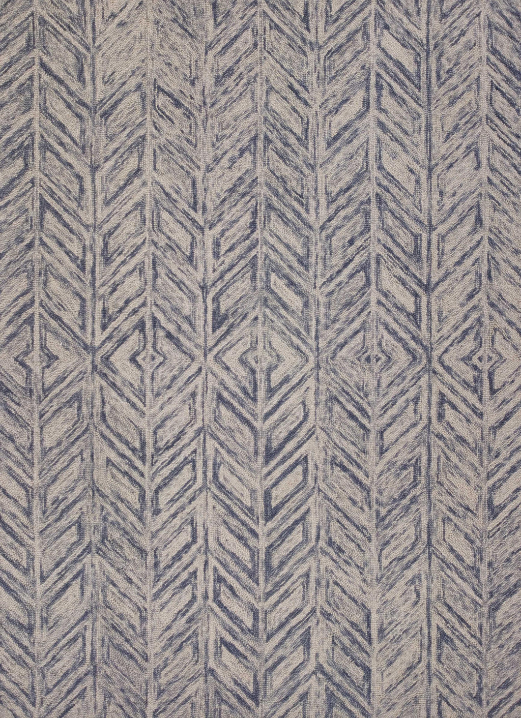 8' X 10' Wool Blue Area Rug