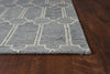 8' X 10' Wool Blue Area Rug