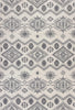 7'10" x 11'2" Polypropelene Ivory-Grey Area Rug