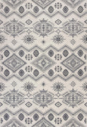 7'10" x 11'2" Polypropelene Ivory-Grey Area Rug