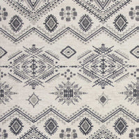 7'10" x 11'2" Polypropelene Ivory-Grey Area Rug