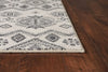 7'10" x 11'2" Polypropelene Ivory-Grey Area Rug