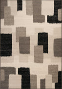 7'10" x 11'2" Polypropelene Black Area Rug