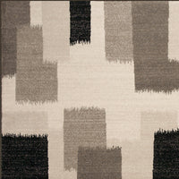 7'10" x 11'2" Polypropelene Black Area Rug