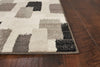 7'10" x 11'2" Polypropelene Black Area Rug