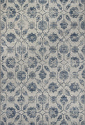 7'10" x 11'2" Polypropelene Ivory-Blue Area Rug