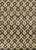 7'10" x 11'2" Polypropelene Smoke-Sand Area Rug