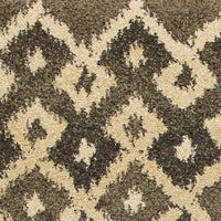 7'10" x 11'2" Polypropelene Smoke-Sand Area Rug