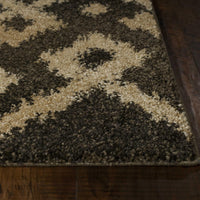 7'10" x 11'2" Polypropelene Smoke-Sand Area Rug