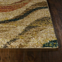 7'10" x 11'2" Polypropelene Sand Area Rug