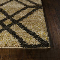 7'10" x 11'2" Polypropelene Brown Area Rug