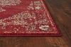 7'10" x 11'2" Polypropelene Burnt Red Area Rug