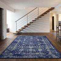 7'10" x 11'2" Polypropelene Azure Blue Area Rug