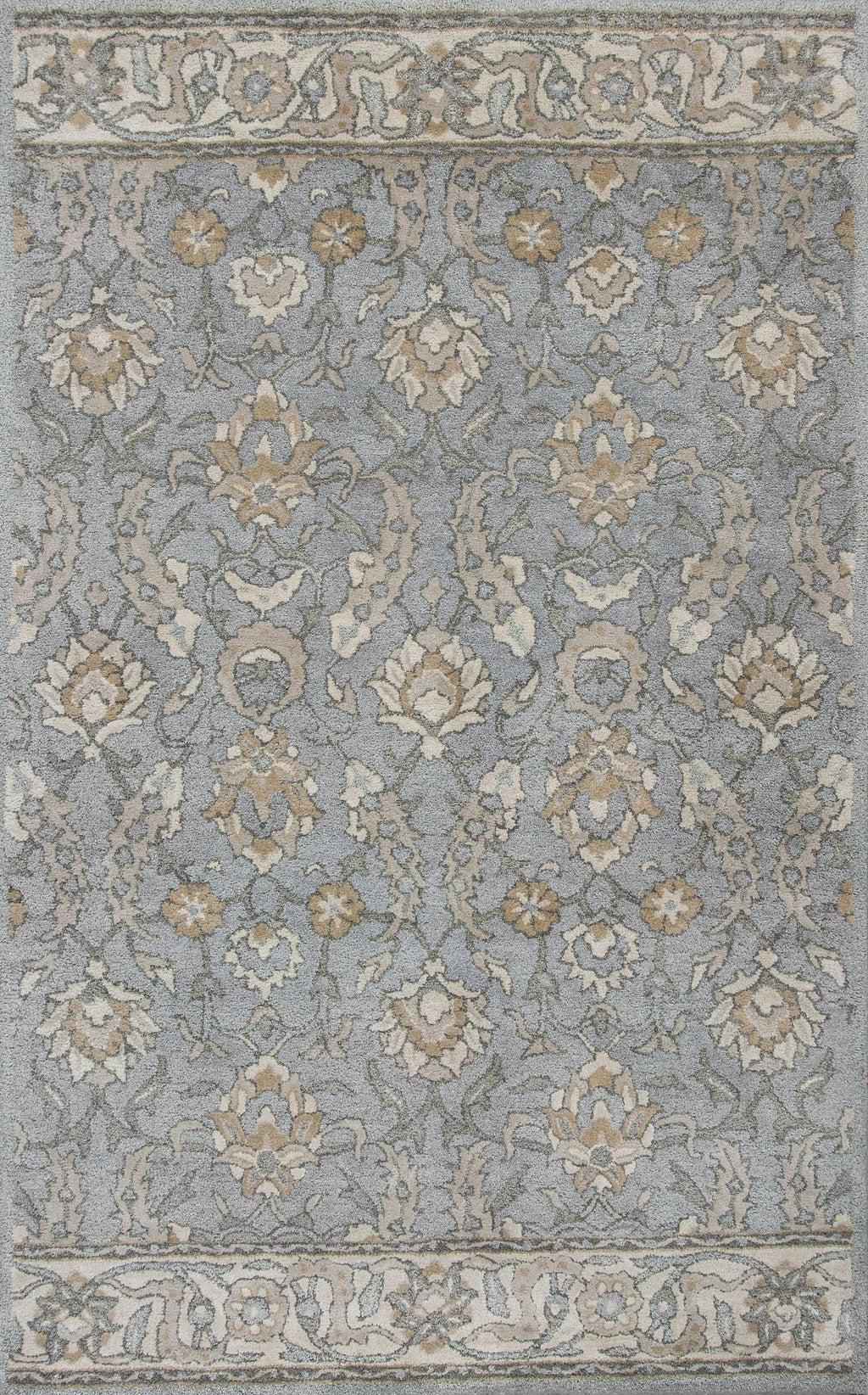 5' x 8' Wool Slate Area Rug