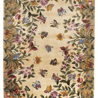 5'3" x 8'3" Wool Antique Beige Area Rug