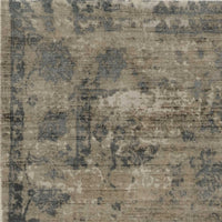 5' x 7' Viscose Sand-Blue Area Rug