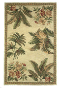 5'3" x 8'3" Wool Ivory Area Rug