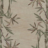 5'x8' Ivory Hand Tufted Bordered Bamboo Indoor Area Rug