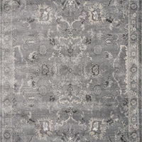 7'10" x 9'10" Polypropelene Grey Area Rug