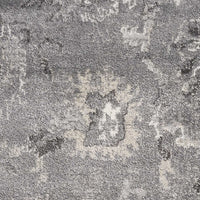 7'10" x 9'10" Polypropelene Grey Area Rug