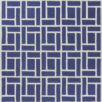 7'6" x 9'6" Wool Indigo Area Rug