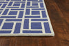 7'6" x 9'6" Wool Indigo Area Rug