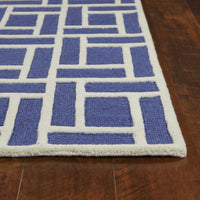 7'6" x 9'6" Wool Indigo Area Rug