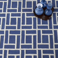 7'6" x 9'6" Wool Indigo Area Rug