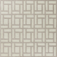 7'6" x 9'6" Wool Tan-Ivory Area Rug