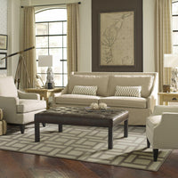 7'6" x 9'6" Wool Tan-Ivory Area Rug