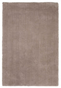 8' x 11' Solid Tan Beige Shag Area Rug